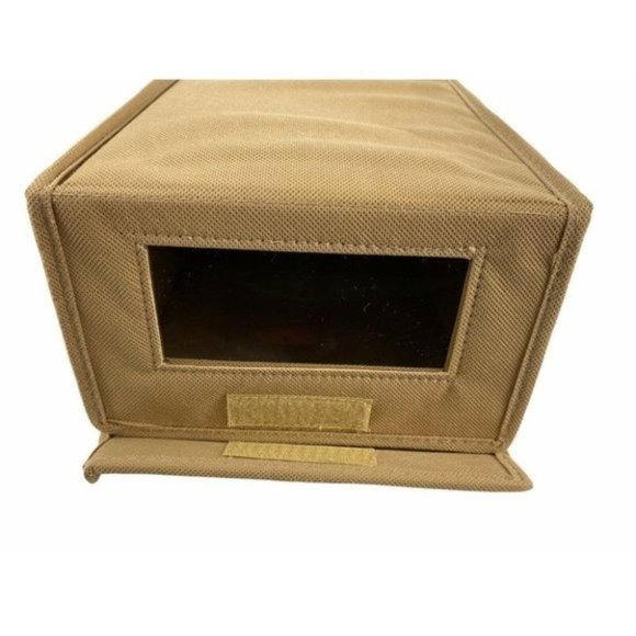 5x Clever Closet Stackable Coffee Colour Small Fabric Shoe Storage Box - Picture 4 of 10